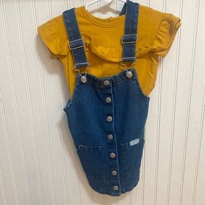 Shirt and overall dress